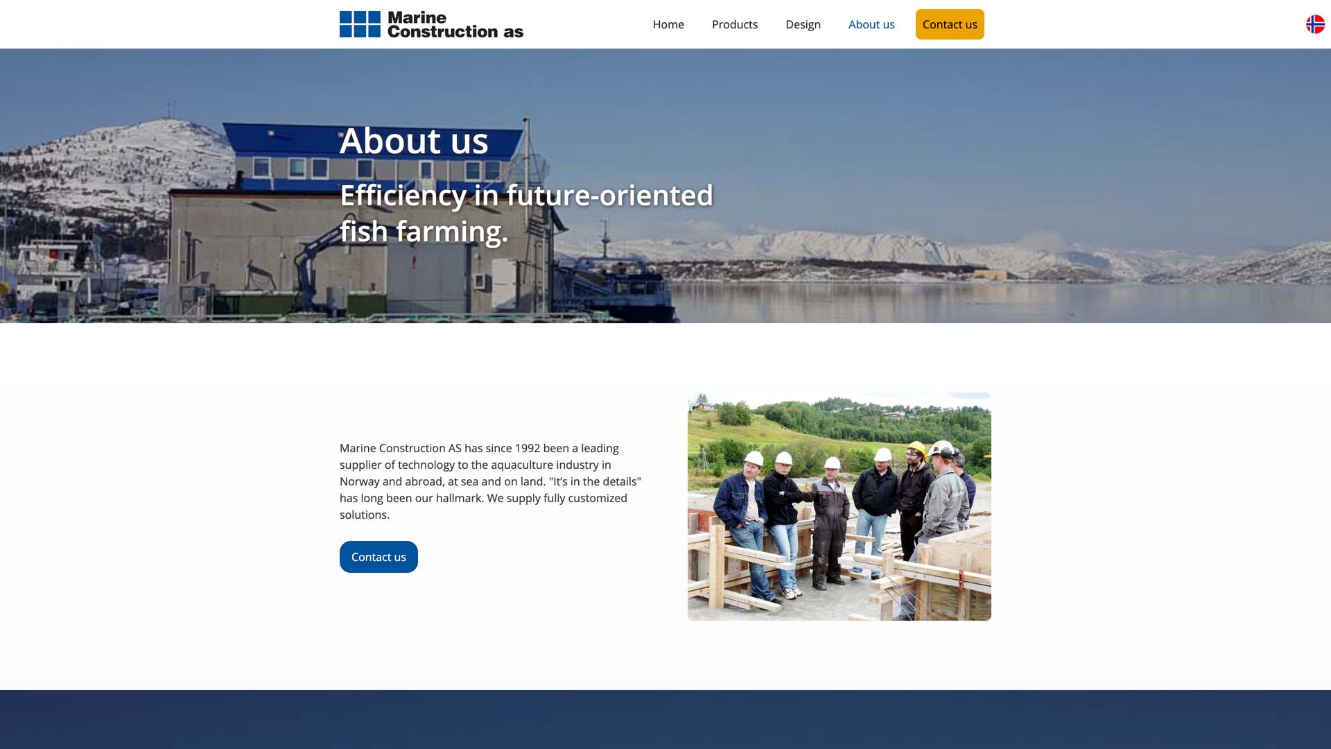 About us | Marine Construction AS